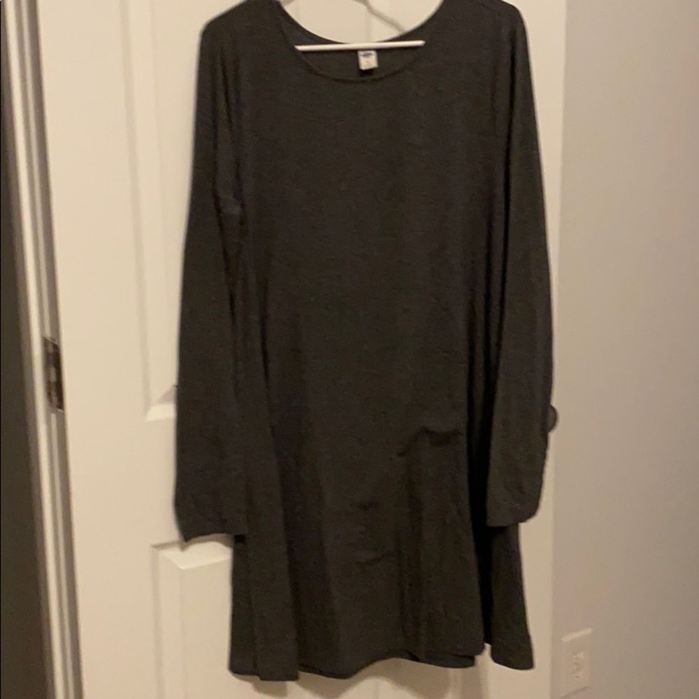 Grey swing tshirt dress